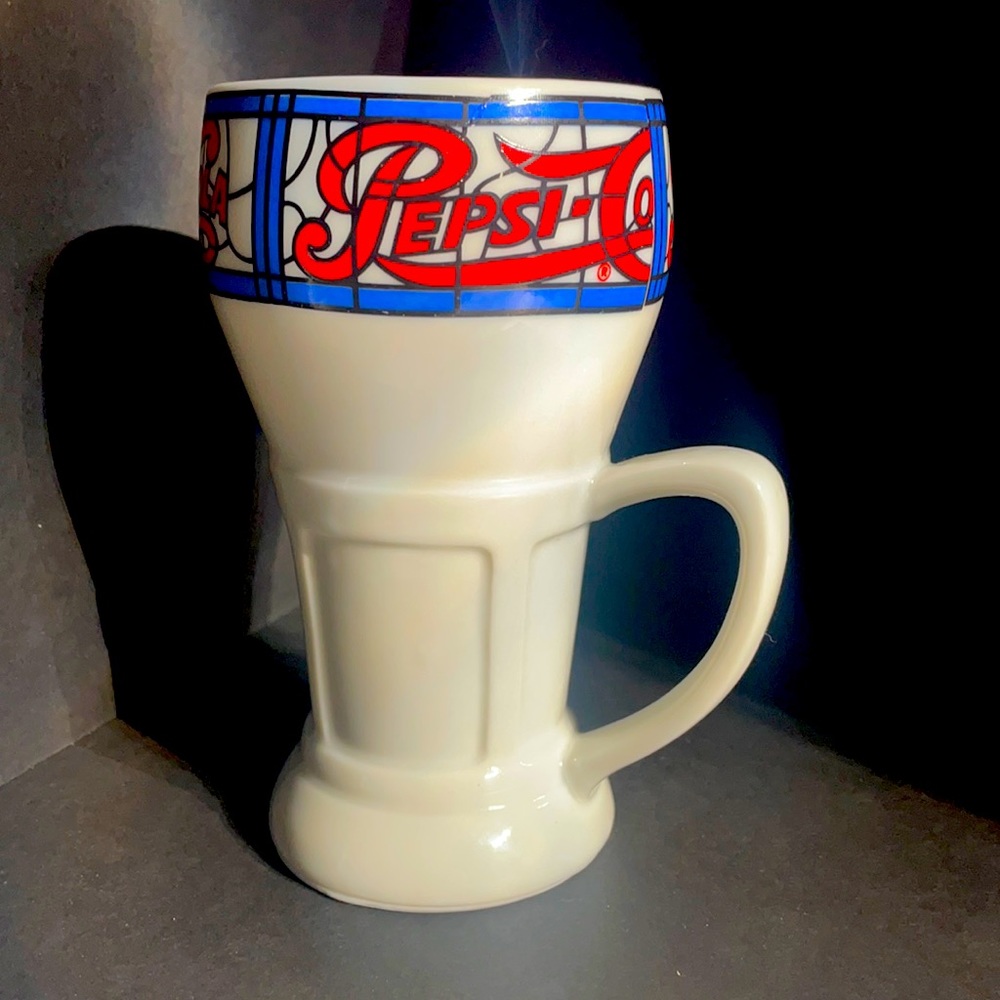 Vintage 70's Pepsi  Glass Mug